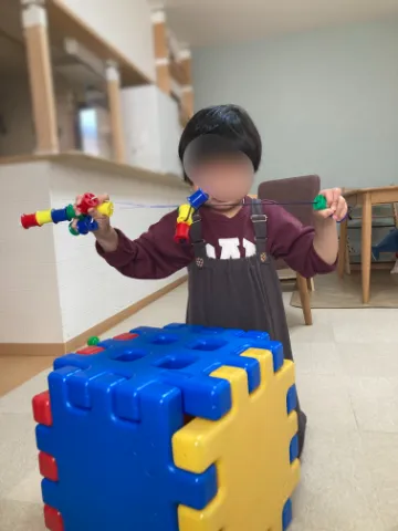 ぼんちょがお気に入りのひもおもちゃ