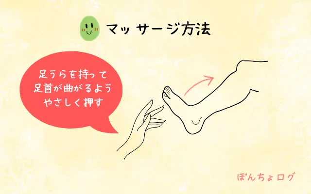 足首を柔らかくするマッサージ