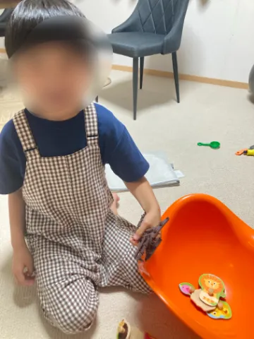 biriboにおもちゃを集める画像