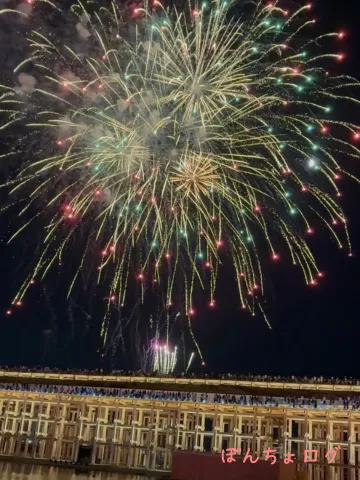 万博で夏休みに上げられたミニ花火